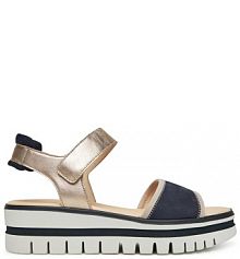 Sandały na koturnie Gabor złote 