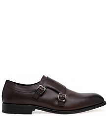 Półbuty wizytowe BOSS brązowe męskie 