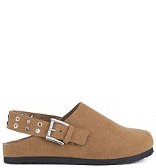 Klapki JENNY brązowe damskie 