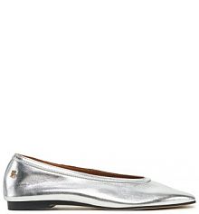 Baleriny Tommy Hilfiger srebrne damskie 