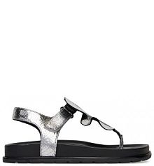 Sandały Badura srebrne damskie 