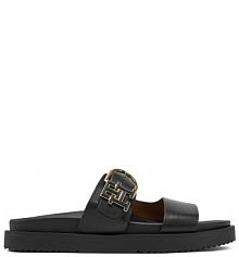 Klapki Tommy Hilfiger czarne damskie 