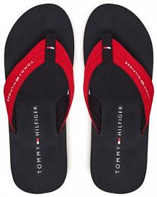 Japonki Tommy Hilfiger czerwone męskie 