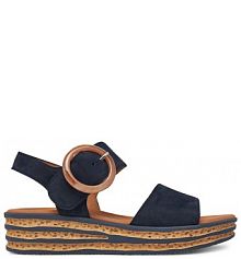 Sandały na koturnie Gabor granatowe 