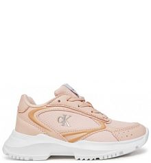 Sneakersy Calvin Klein Jeans różowe dziecięce 