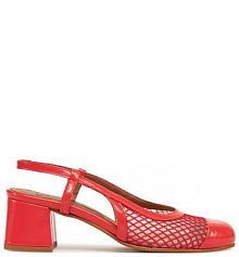 Sandały na słupku Fly London pomarańczowe 