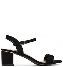 Sandały na słupku DeeZee czarne 