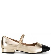 Baleriny Clara Barson złote damskie 