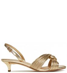 Sandały na szpilce MICHAEL Michael Kors złote 