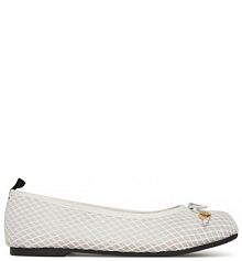 Baleriny LOVE MOSCHINO białe damskie 