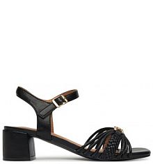 Sandały na słupku Clara Barson beżowe 