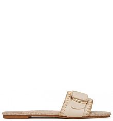 Klapki DeeZee beżowe damskie 