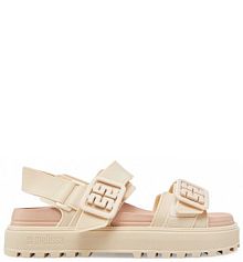 Sandały na koturnie Melissa beżowe 