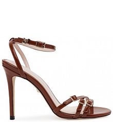 Sandały na szpilce Marciano Guess brązowe 