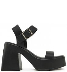 Sandały na słupku DeeZee czarne 