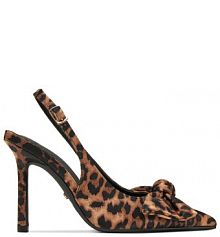 Sandały na szpilce DeeZee brązowe 