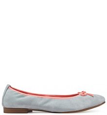 Baleriny Tamaris błękitny damskie 