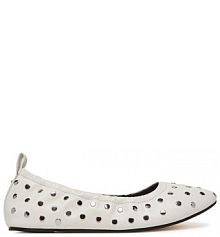 Baleriny MICHAEL Michael Kors białe damskie 