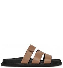 Klapki JENNY beżowe damskie 