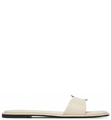 Klapki Calvin Klein écru damskie 