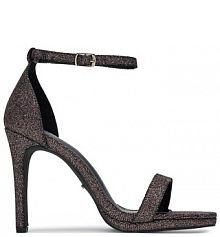 Sandały na szpilce DeeZee czarne 