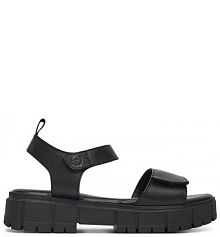 Sandały na koturnie Tamaris czarne 