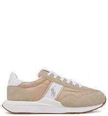 Sneakersy Polo Ralph Lauren beżowe dziecięce 