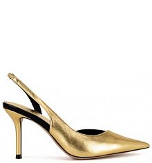 Sandały na szpilce Eva Minge złote 