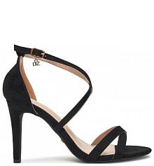 Sandały na szpilce DeeZee czarne 