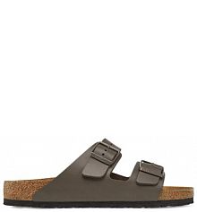 Klapki Birkenstock brązowe męskie 