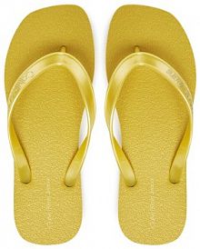 Japonki Calvin Klein Jeans żółte damskie 