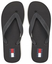 Japonki Tommy Jeans czarne męskie 