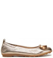 Baleriny Hispanitas złote damskie 