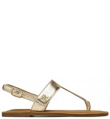 Sandały Tommy Hilfiger złote damskie 