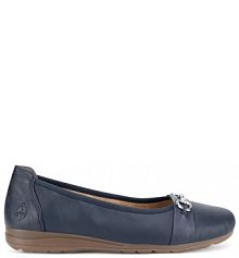 Baleriny Rieker granatowe damskie 