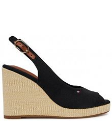 Espadryle Tommy Hilfiger czarne damskie 