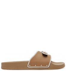 Klapki Scholl beżowe damskie 