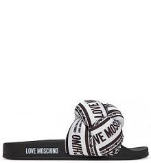 Klapki LOVE MOSCHINO białe damskie 
