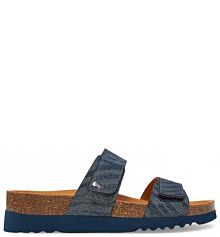 Klapki Scholl granatowe damskie 