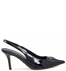 Sandały na szpilce Guess czarne 