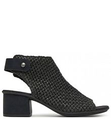 Sandały na słupku Rieker czarne 