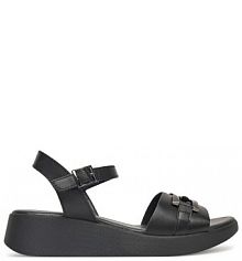 Sandały na koturnie Lasocki czarne 