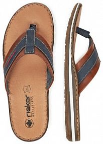 Japonki Rieker granatowe męskie 