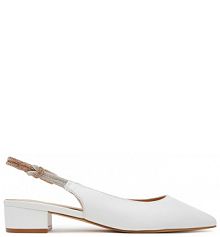 Sandały na słupku Sergio Bardi białe 