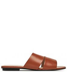 Klapki Calvin Klein brązowe damskie 