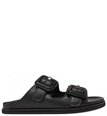 Klapki BOSS czarne damskie 