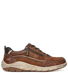 Sneakersy Mustang brązowe męskie 