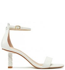 Sandały na słupku Liu Jo białe 