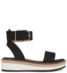 Sandały na koturnie DeeZee czarne