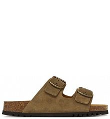 Klapki Scholl khaki damskie 